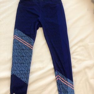 Blue Athleta leggings size medium